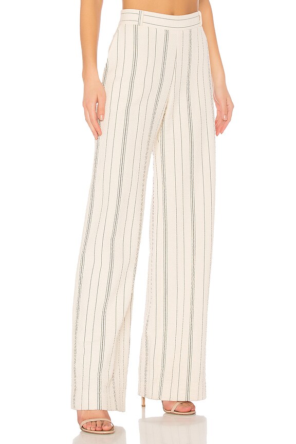 view 2 of 4 Striped Pant in White Black