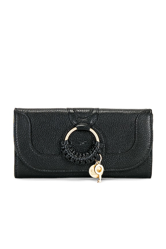 See By Chloe Hana Long Leather Wallet in Black | REVOLVE
