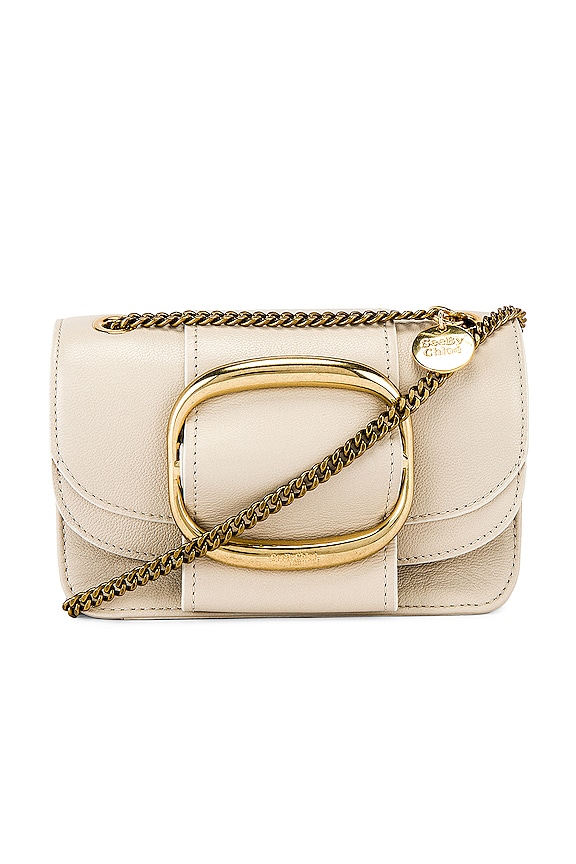 view 1 of 6 Hopper Small Crossbody in Cement Beige