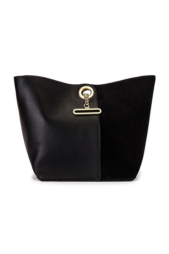 view 2 of 6 Gaia Suede & Leather Tote in Black