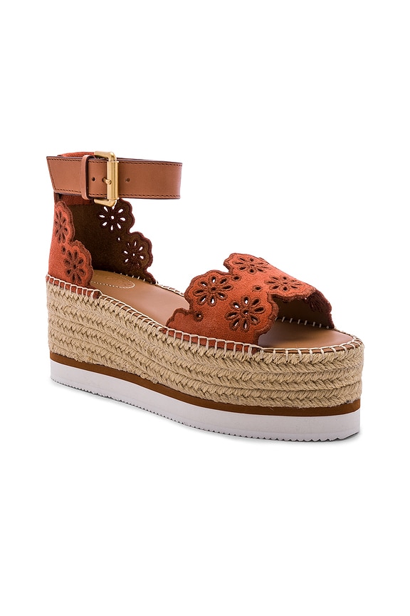 view 2 of 5 Glyn Platform Sandal in Rust