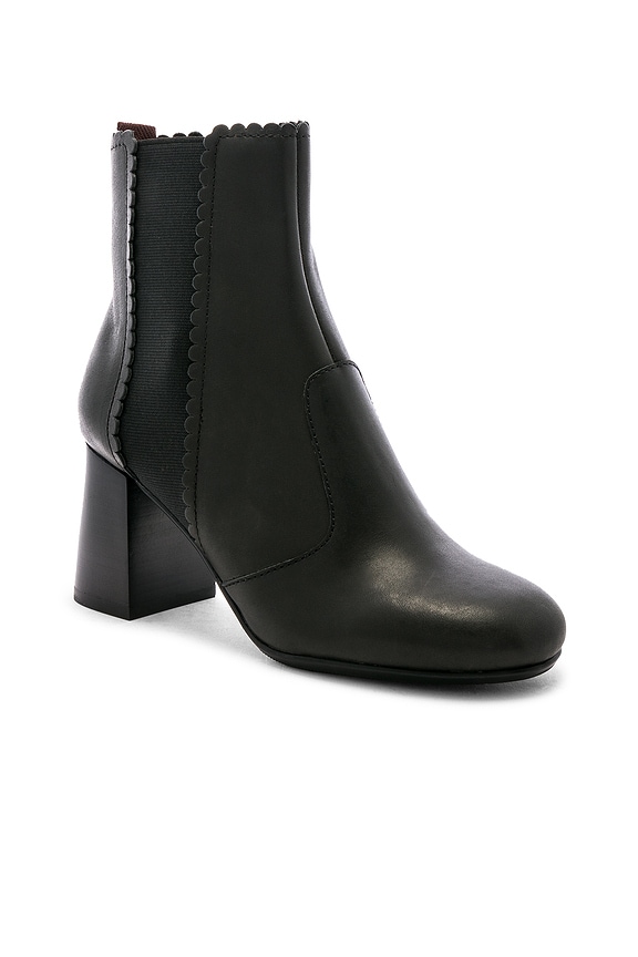 view 2 of 5 Scallop Heel Bootie in Nero