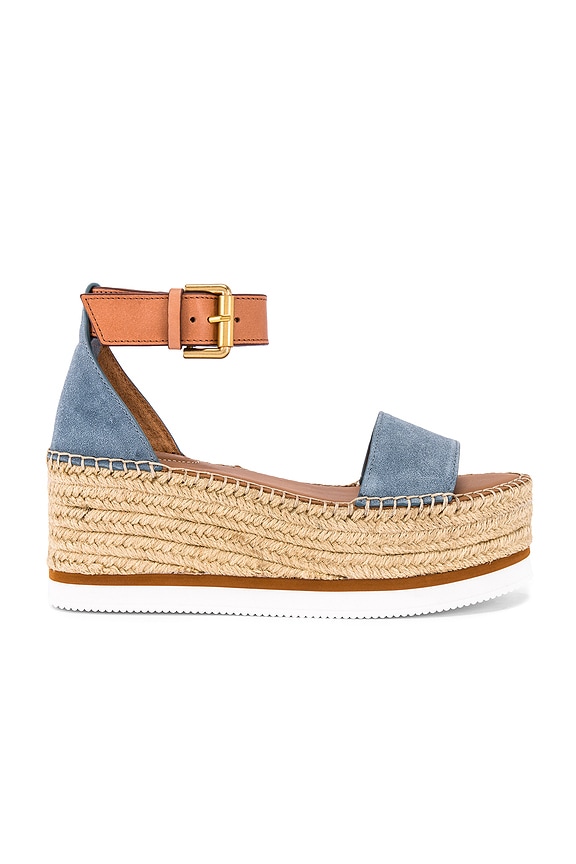view 1 of 5 Glyn Platform Sandal in Blue