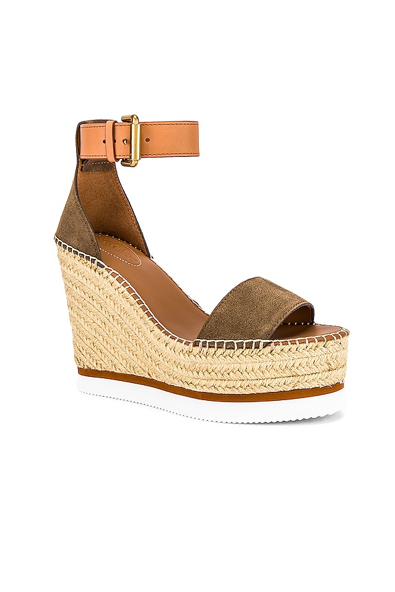 view 2 of 5 Glyn Wedge Espadrille in Alghe & Natural Calf