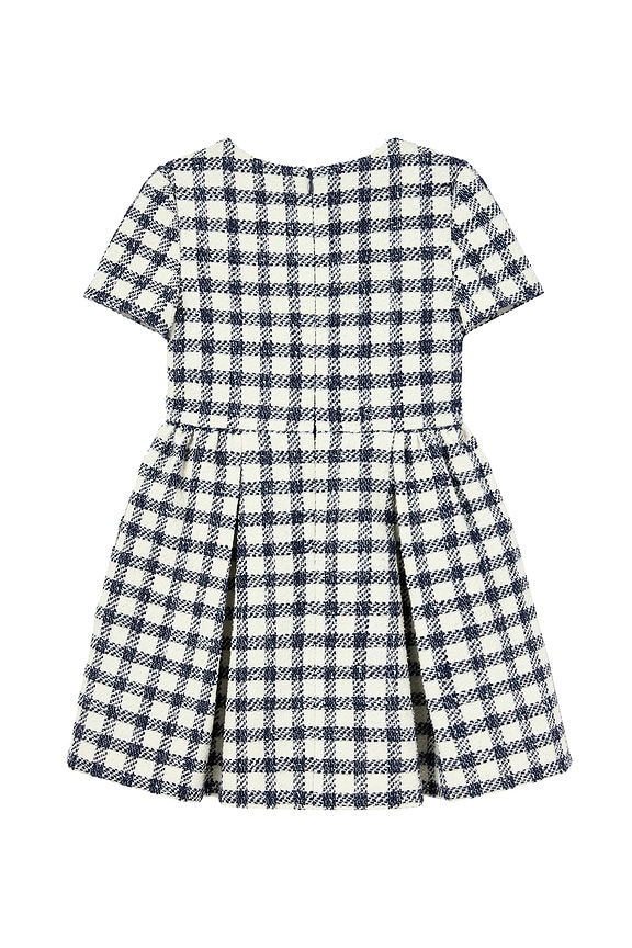 view 2 of 2 Kids Check Boucle Dress in Navy