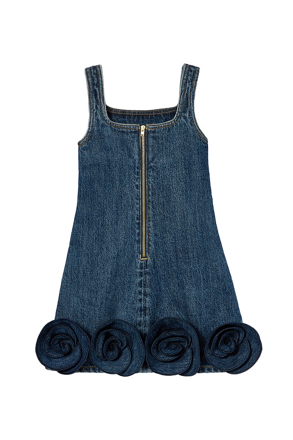 view 2 of 2 Kids Denim Flower Dress in Blue