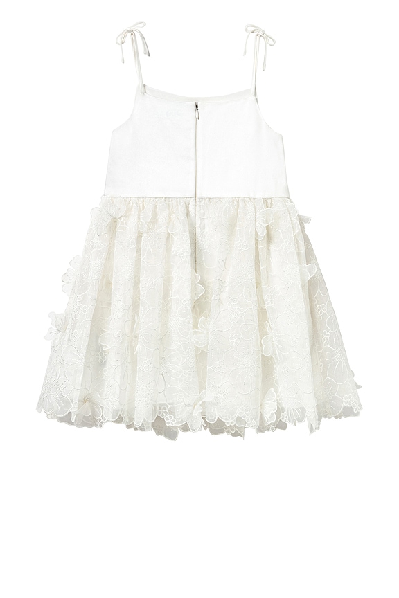 view 2 of 3 Kids Embellished Tulle Dress in White