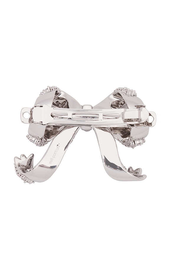 view 2 of 2 CRYSTAL BOW 헤어클립 in Silver
