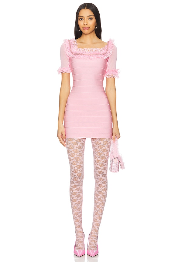 view 2 of 2 x Christopher Kane Lace Tights in Pink