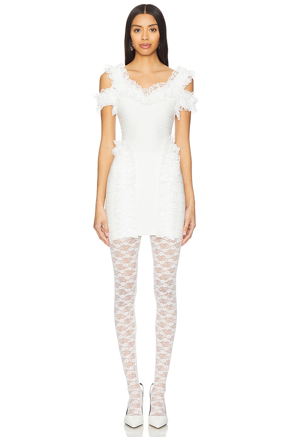 view 2 of 2 x Christopher Kane Lace Tights in White