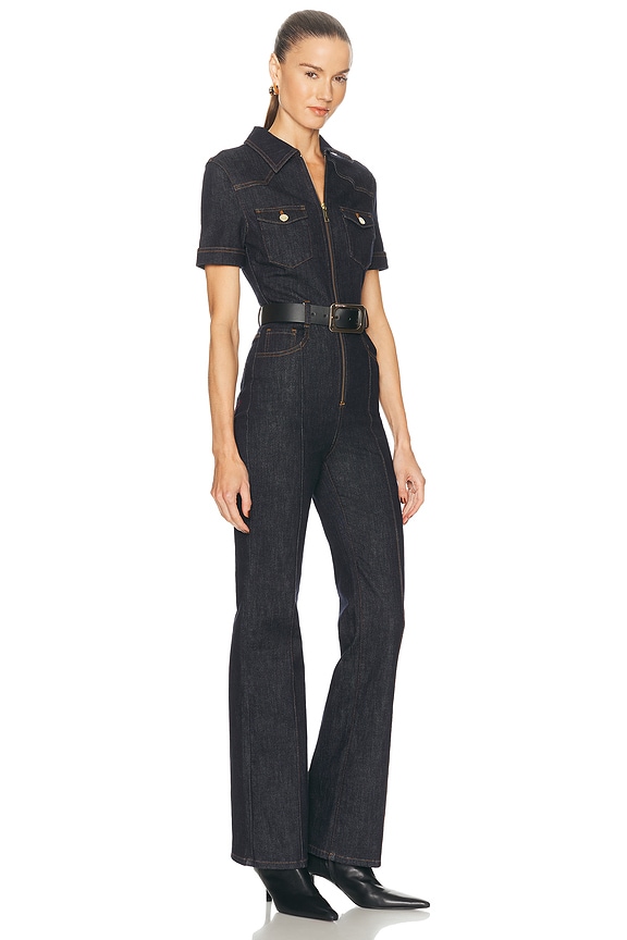 view 2 of 4 Indigo Denim Jumpsuit in Blue