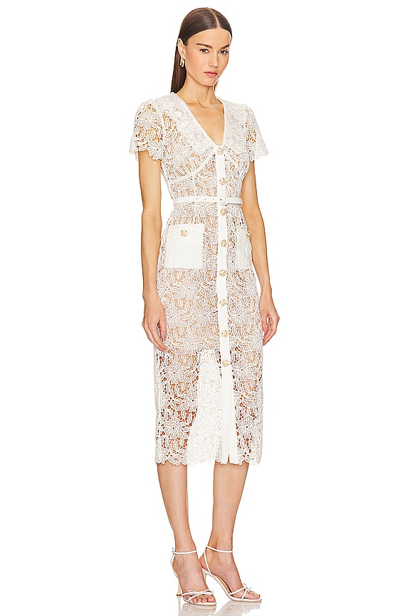 view 2 of 4 ROBE MI-LONGUE in Cream