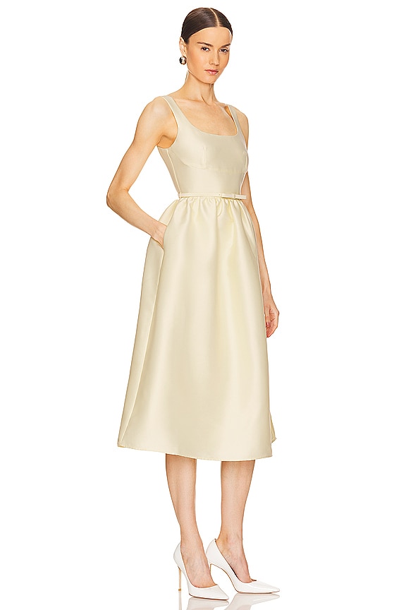 view 2 of 3 VESTIDO MIDI in Yellow