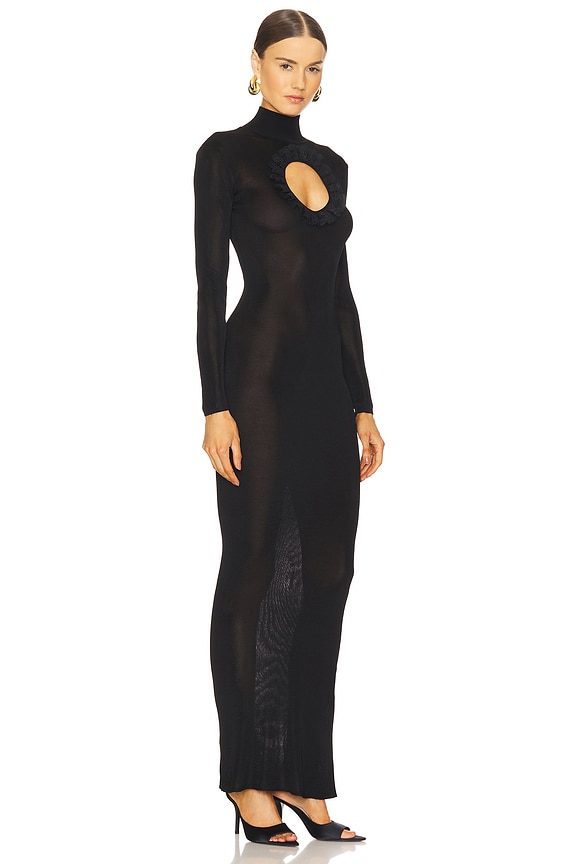view 2 of 3 x Christopher Kane Knit Cut Out Maxi Dress in Black