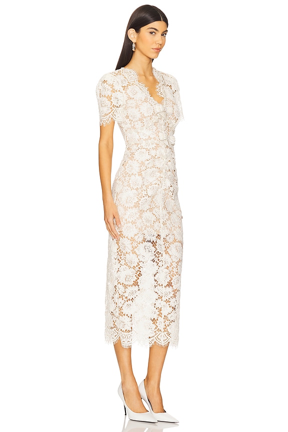 view 2 of 4 ROBE MI-LONGUE DRESS in Cream