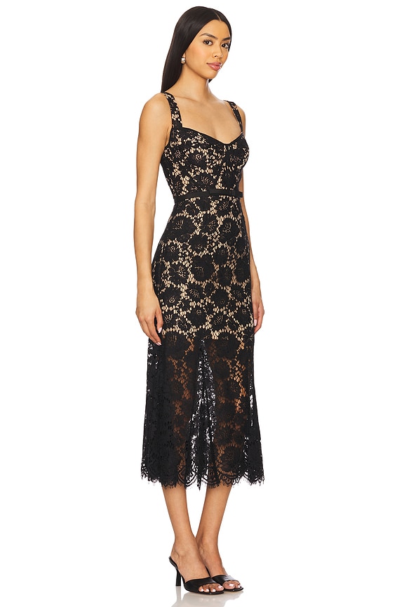 Fine Lace Midi Dress