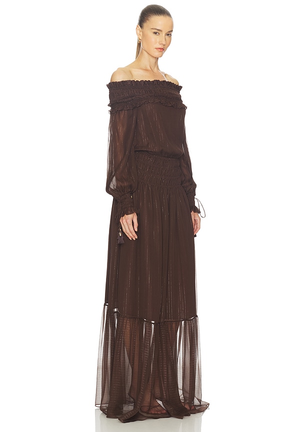 view 2 of 4 Georgette Maxi Dress in Brown