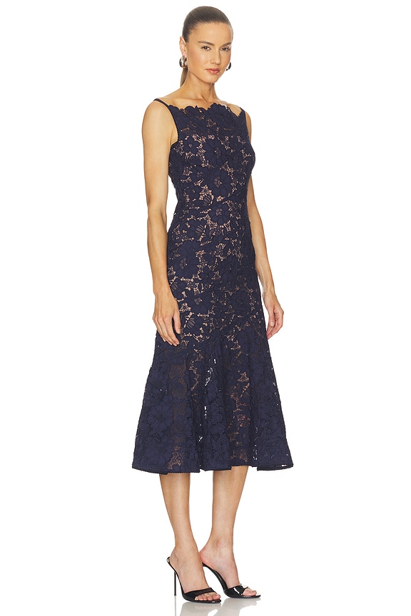 view 2 of 3 VESTIDO MIDI DRESS in Navy