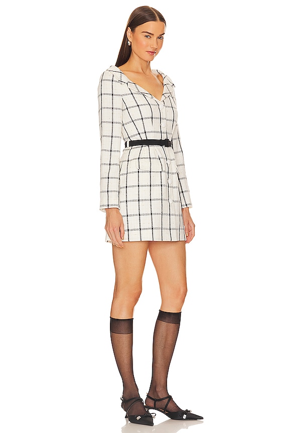 view 2 of 4 Tailored Mini Dress in Cream