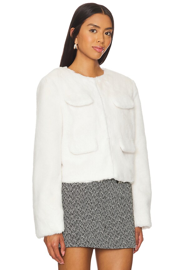 view 2 of 4 FAUX FUR 자켓 in Cream