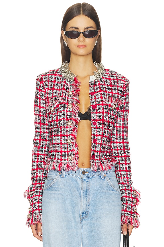 view 2 of 6 BLOUSON RED CHECK in Red
