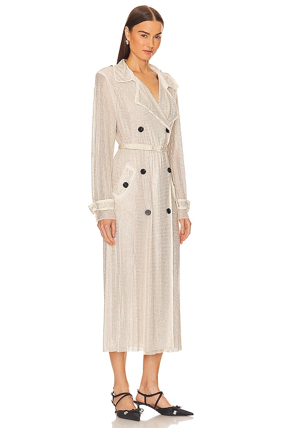 view 2 of 4 ラインストーントレンチ in Cream