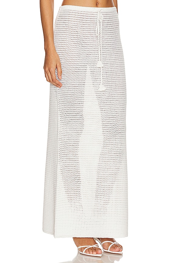 view 2 of 5 JUPE MIDI in White