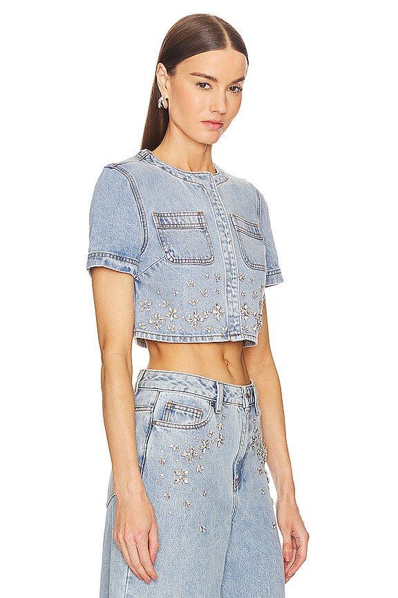 view 2 of 5 탑 in Light Blue