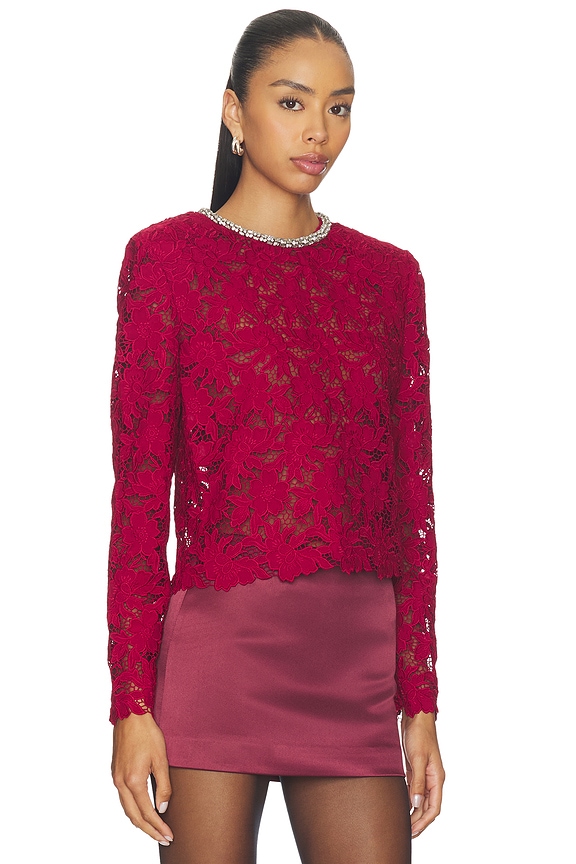 view 2 of 5 TOP 탑 in Burgundy