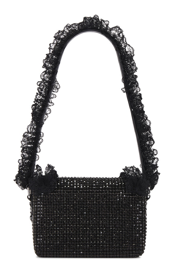 view 2 of 4 x Christopher Kane Crystal Lace Detail Bag in Black