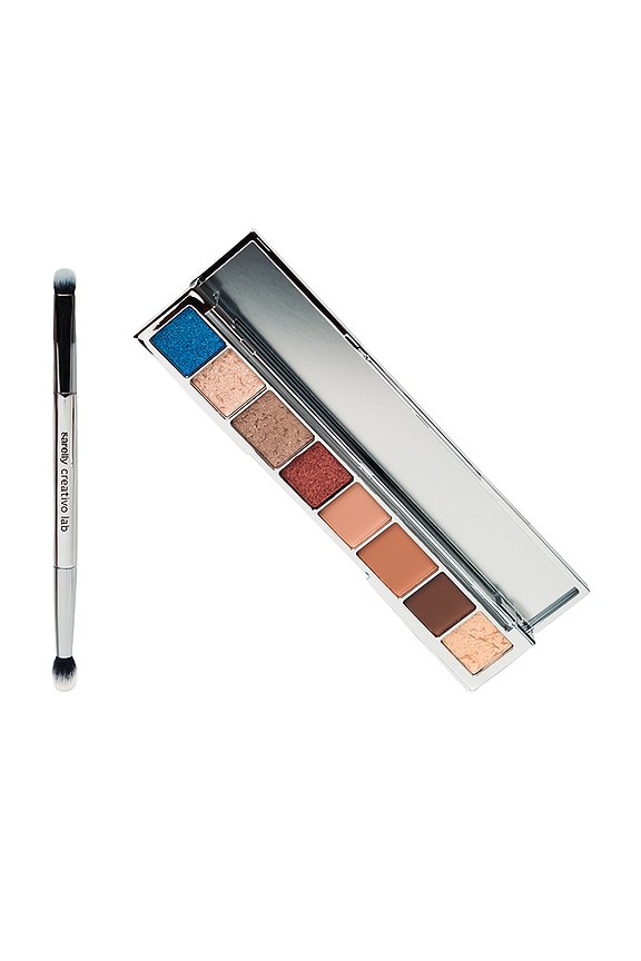 view 1 of 8 La Mil Sombras Eyeshadow Palette & Dual Ended Brush in 