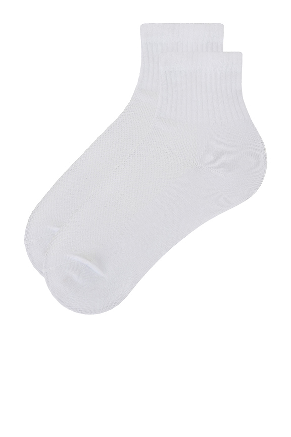 view 2 of 2 3 Pack Everyday Ankle Socks in White