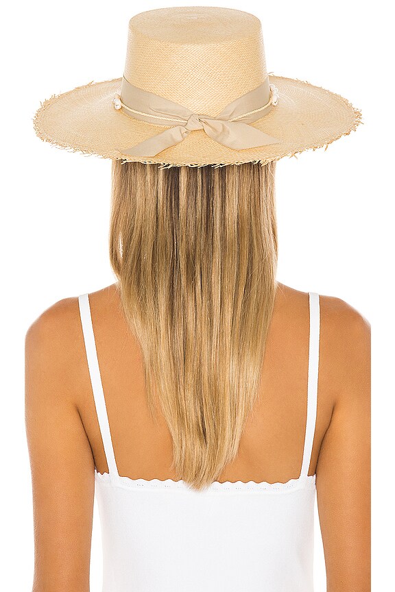 view 2 of 3 Cordovez Hat with Seashells in Beige & Cream