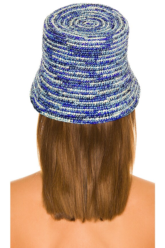 view 2 of 3 The Traveler Lampshade Hat in Multicolor Blue
