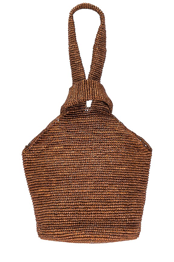 view 2 of 4 SAC FOURRE-TOUT EN PAILLE in Chocolate