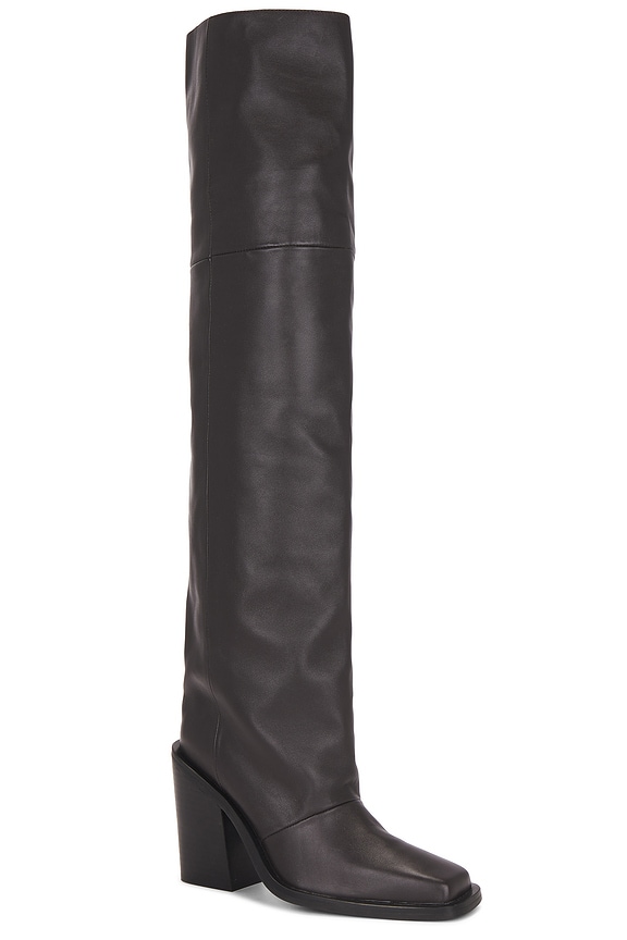 view 2 of 5 Loretta Over The Knee Boot in Chocolate