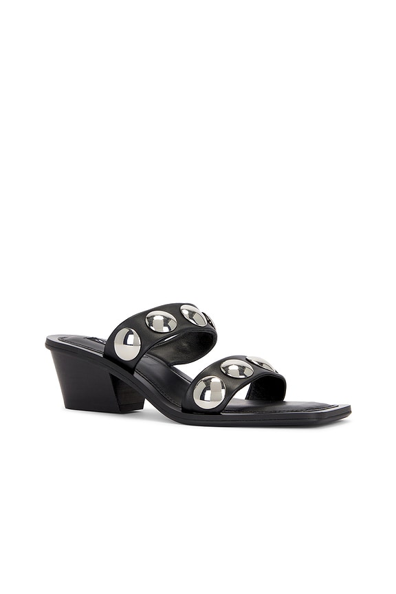 view 2 of 5 Kaylee II Sandal in Ebony Calf & Silver