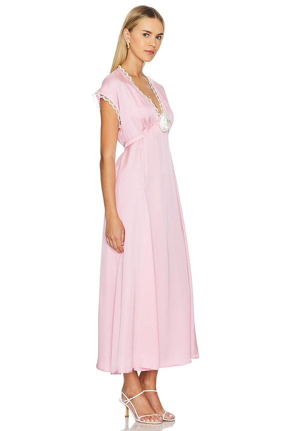 view 2 of 3 VESTIDO MIDI GENUS ROSA in Pink