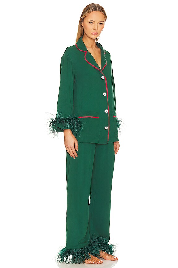 view 2 of 3 PARTY 파자마 세트 in Green