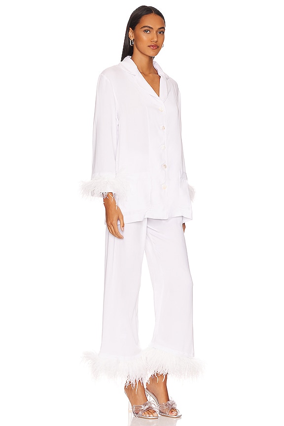 view 2 of 3 ПИЖАМА PAJAMA SET WITH DOUBLE FEATHERS in White
