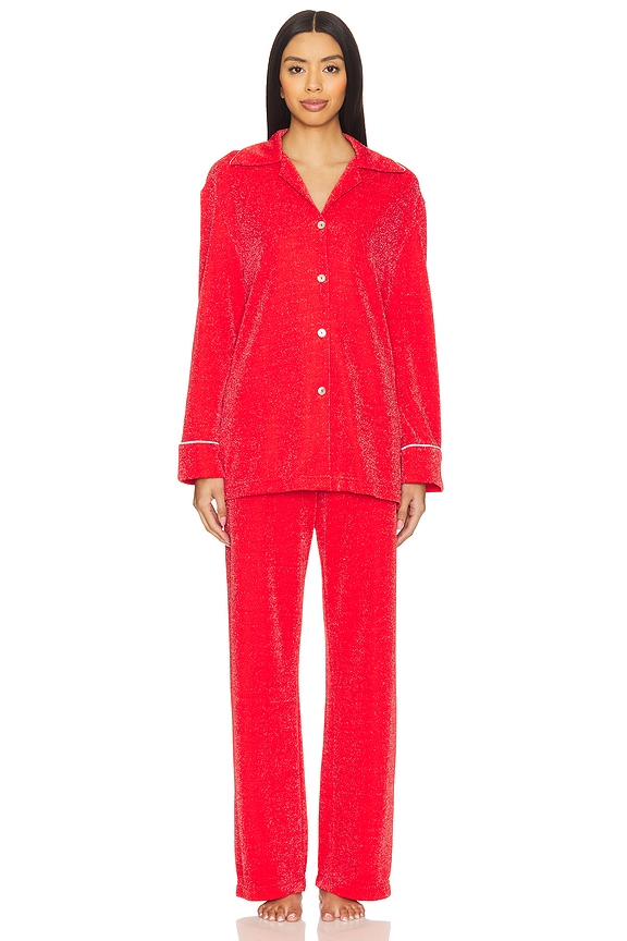 view 2 of 5 ПИЖАМА SATURN LUREX in Red