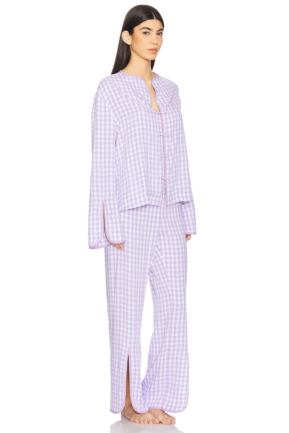 view 2 of 5 ПИЖАМА LOUIS in Lavender & White