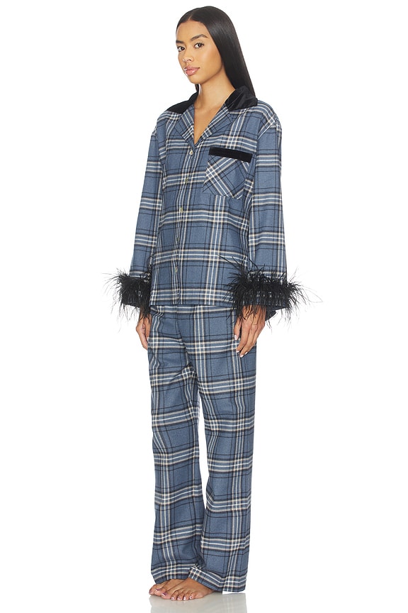 view 2 of 4 CONJUNTO PIJAMA CHECKED in Navy Checkered