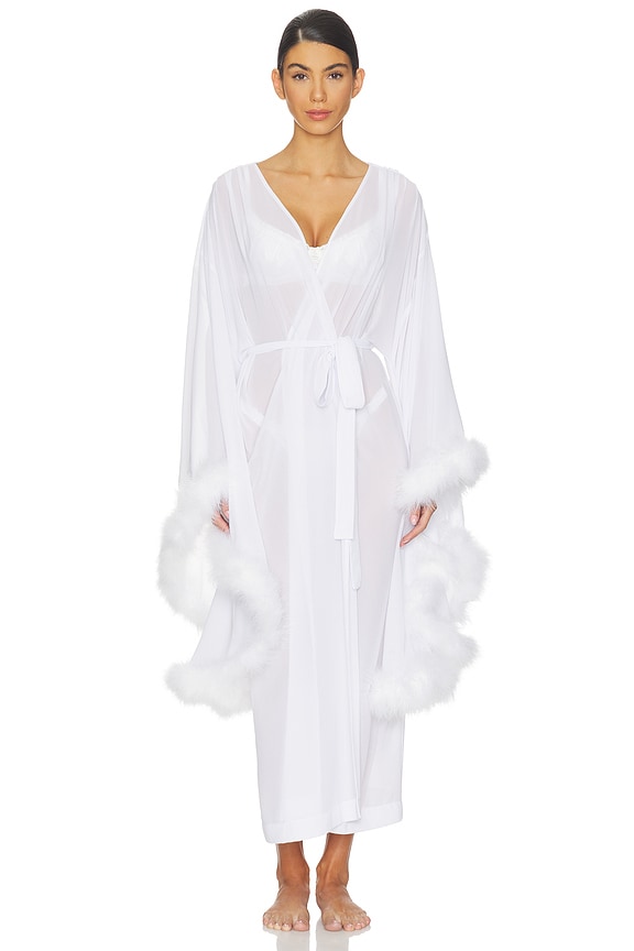 view 1 of 4 Afrodita Lounge Robe in White