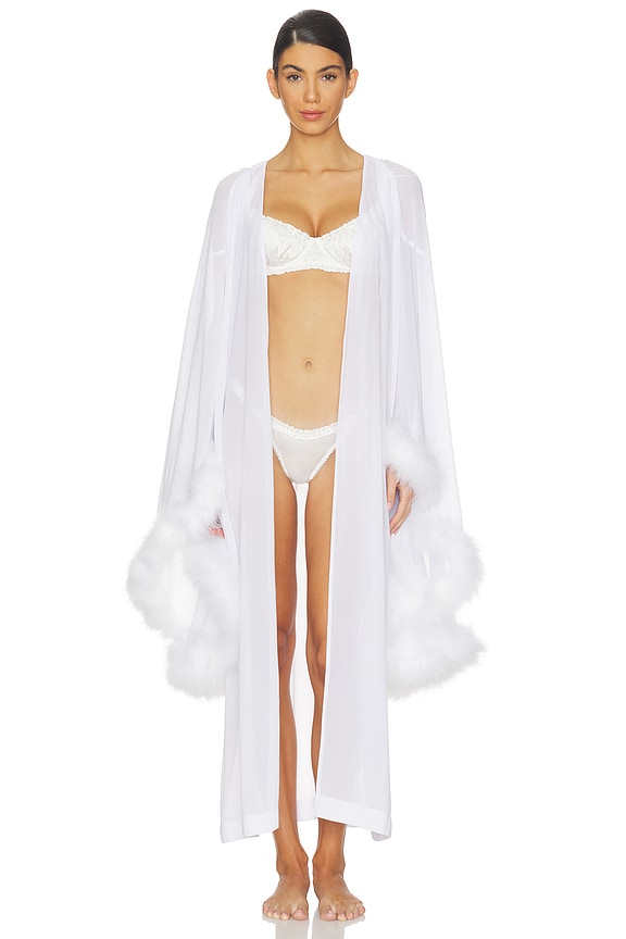 view 2 of 4 Afrodita Lounge Robe in White