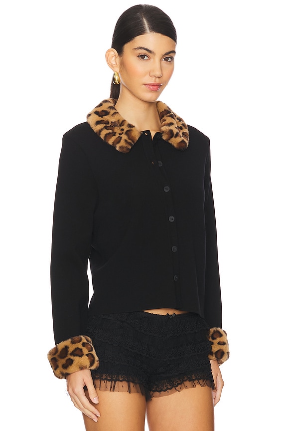 view 2 of 4 Carmela Knitted Cardigan in Black