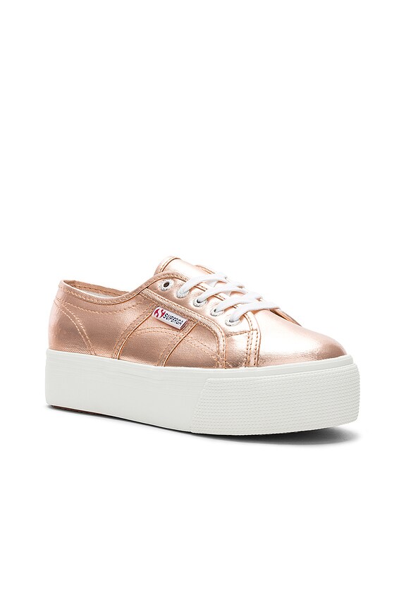 view 2 of 6 2790 Metallic Platform Sneaker in Rose Gold