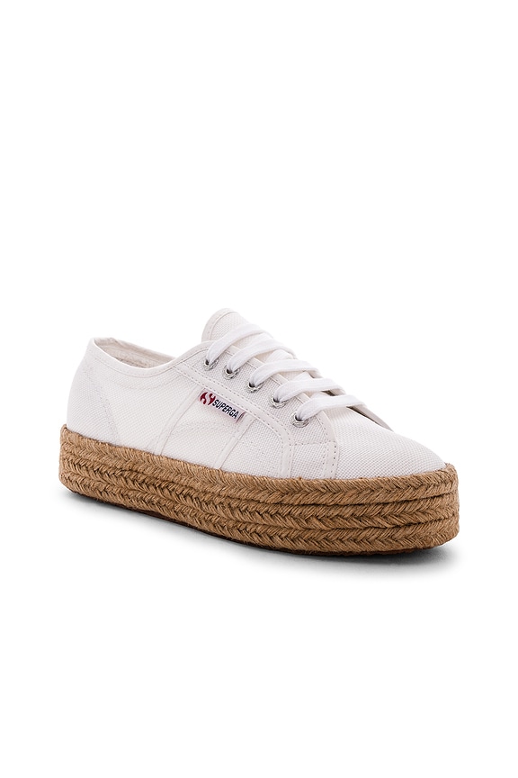 view 2 of 6 Platform Espadrille in White