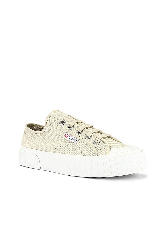 view 2 of 6 2630 Stripe Sneaker in Grey & Silver