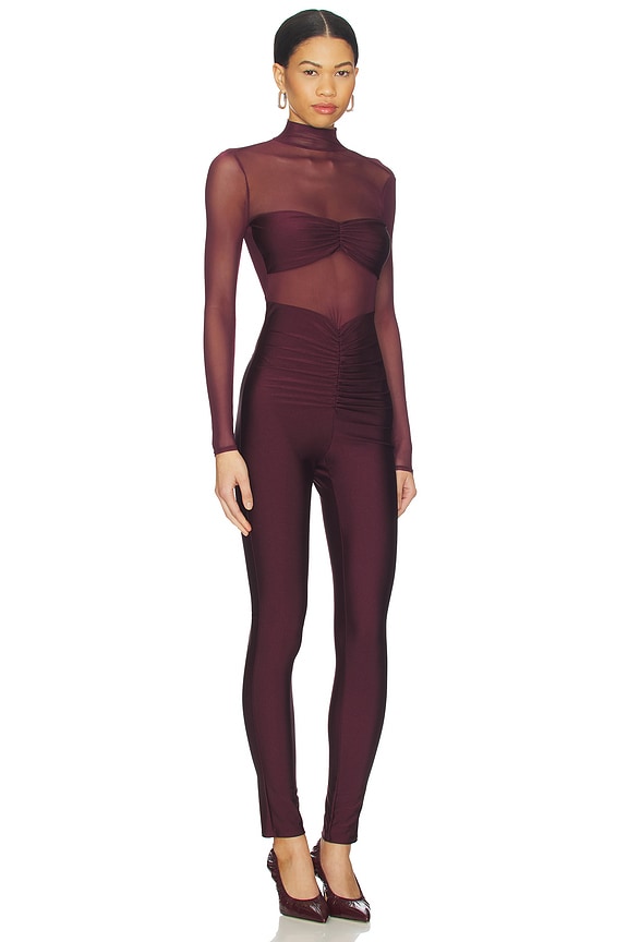 view 2 of 3 Brietta Catsuit in Merlot